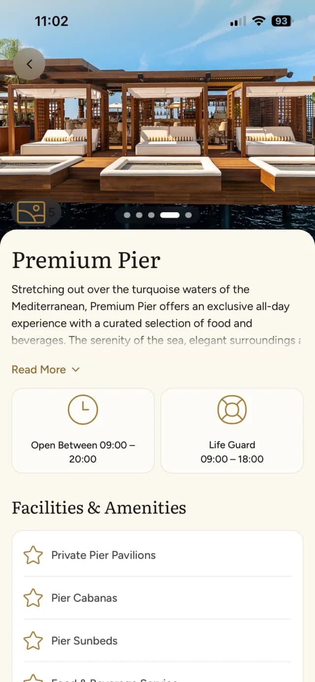 Oria Premium Pier mekân detayı