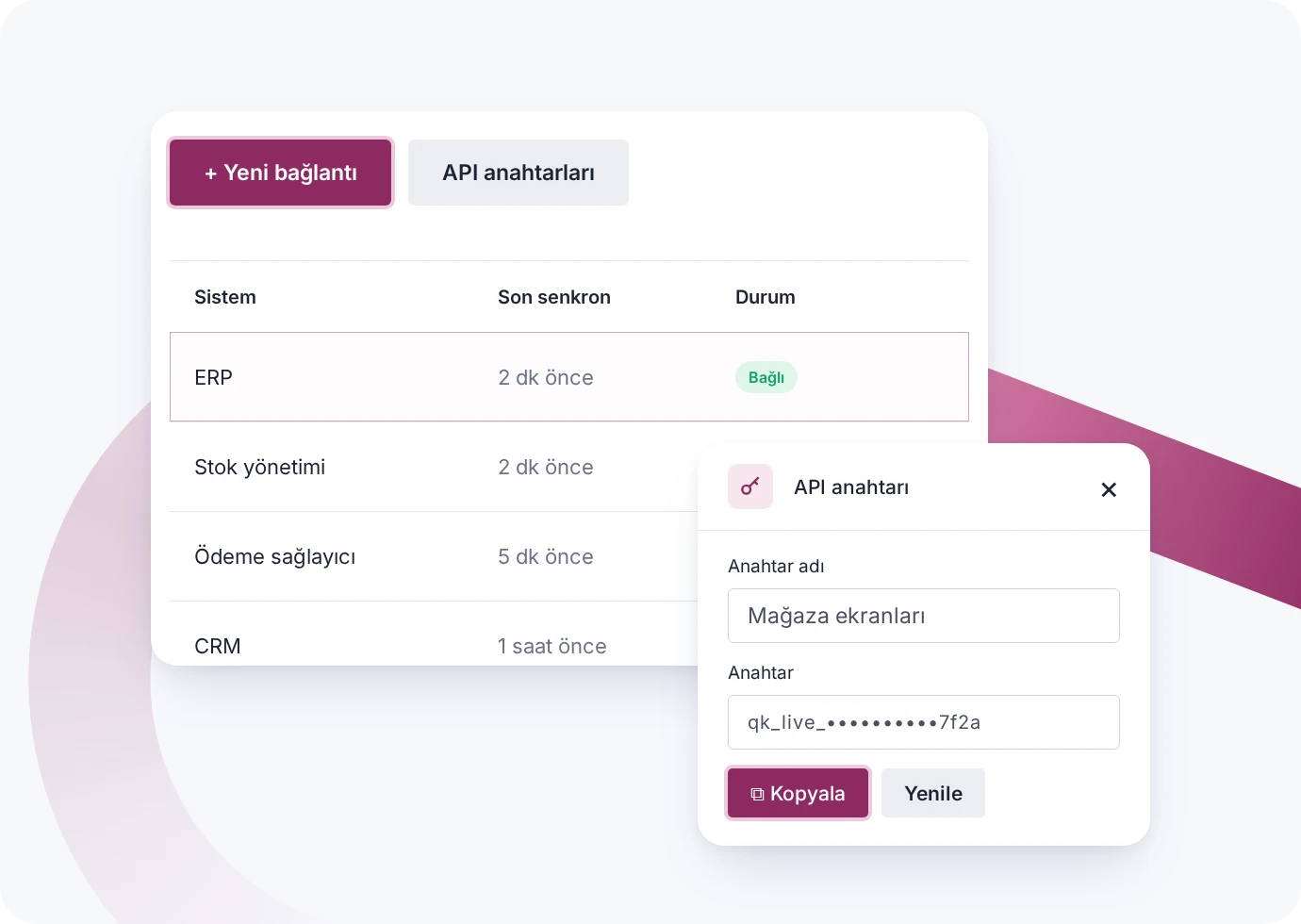 Quark 5 Api Entegrasyon