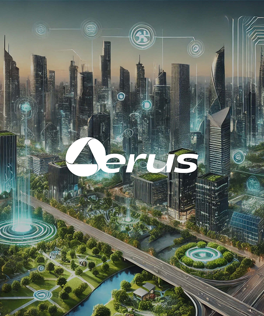 Erus Group holding business areas, projects and investor relations banner