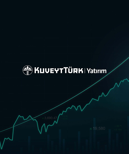 Kuveyt Türk Yatırım financial analysis, investment and digital transaction panel promotional banner