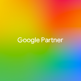 Şeffaf arka plan üzerinde siyah Google Partner logosu